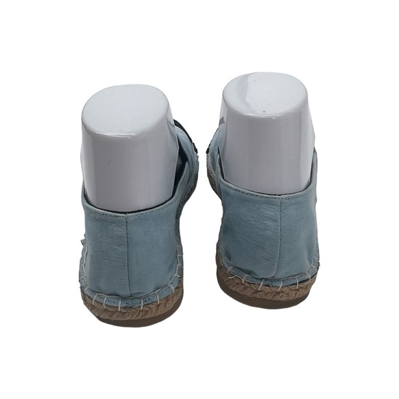 Zara Trafaluc Blue Cap Toe Espadrille Flats Size 37 Women’s - Picture 9 of 10